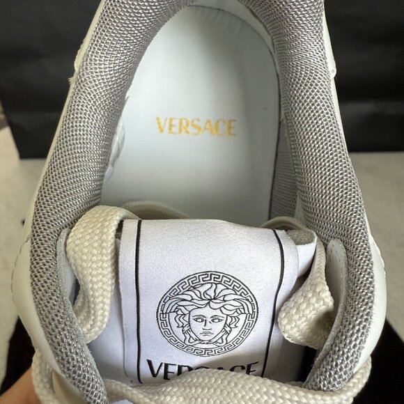 Versace Medusa White Leather Men\'s Sneaker Shoe, 1013377, UK‎ 40 main image 5